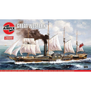 Airfix 08252V 1/180 Great Western Padlle Sail Ship